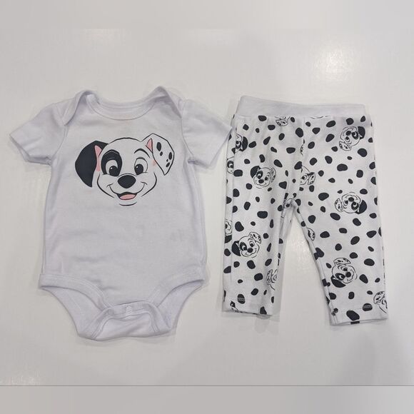 Disney Outfit Bundle Lot Bambi Bambo 101 Dalmatians Minnie Mouse Girls 3-6 Month - Picture 2 of 8